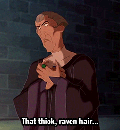 the-girl-with-the-mousey-hair:  villainsbar-blog: Frollo, upon meeting Gaston for the first time. True story.  OK, reblogging because this is just too hilarious a plot twist/fic idea not to… 