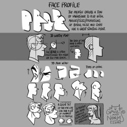 grizandnorm:From “100 Tuesday Tips”. They face profile. Learn it, use it, but don’t abuse it (especially in storyboard). They are very clear, but don’t overdo it, because eye contact with other characters and the audience is key to getting to