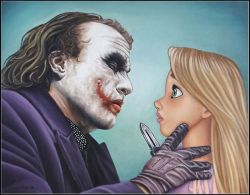 marauders4evr:  fluthermucken-the-oppressor:  betoseem:  Why was Rapunzel not with Edward Scissorhands?  I agree, Alice should’ve been with the joker   I feel like they had a perfect opportunity to put in the Mad Hatter (Batman villain).