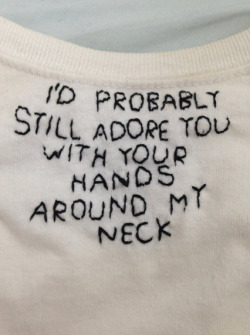 themoonphase:  fistedbychrist:  i’d adore u more with ur hands around my neck tbh  ^^^ 