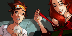 lgbtincomics: Lena “Tracer” Oxton and her girlfriend Emily in Reflections