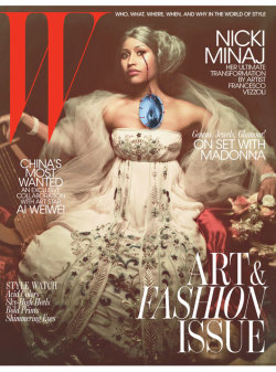 2jam4u:  sadnessdollart:   Nicki Minaj featured in W magazine transformed by Francesco Vezzoli. Director of photography: Pasquale Abbattista. Styled by Edward Enninful. Hair by Terrence Davidson at I.A.T. Management. Makeup by Aaron de Mey for Lancôme