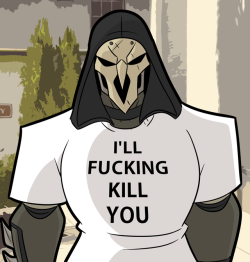I honestly haven’t played Overwatch since the Year of the Rooster event, but I still love drawing Reaper either way.