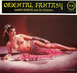 Nejla Ates appears on the cover of ‘ORIENTAL FANTASY’; a 50’s-era album cover..Photographed by  -  Peter Basch
