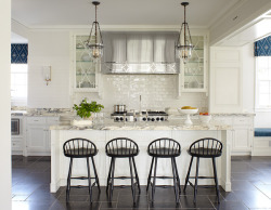 georgianadesign:  Fretwork in a kitchen by designer Phoebe Howard.  Hello Anon (Kelly : )).  I didn’t see specific details about these Windsor bar stools. You can try contacting the designer here: Phoebe Howard. Also, I think these are similar: Windsor