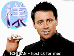 guardianhiccup:  allthingsfluffyandcuddly:   only a true man can pull off blue lipstick   actually its coral blue number five  