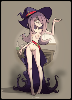 bigdeadrevived: kt-draws:  Sucy Manbavarararara… With Glasses! Sorry, it’s another circle background :(   🐦 Follow me on Twitter for exclusive art, upcoming pic announcements and general chat. 🐦     Hommina hommina  &lt; |D’’‘