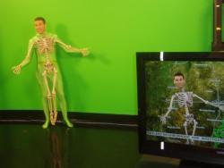 sixpenceee:  This meteorologist took his Halloween costume to the next level using the green screen (Article &amp; Video)  