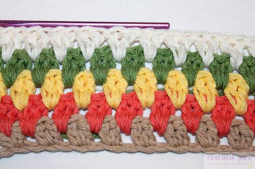 Double Crochet Cluster Tutorial From Rescued Paw