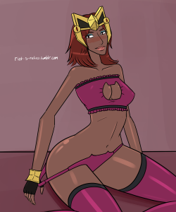 I wanted to do this for a while now. Amascut in that kitty lingerie. I hope you like it &lt;3And I feel the need to say this but I used the skin tone found here (xxx) Because that’s the only picture I knew where to get of her. So if her skin tone is