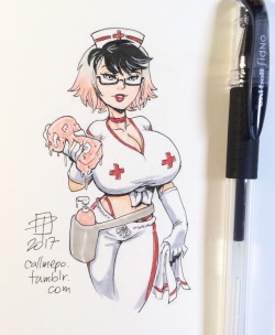 callmepo: This will probably be the last of the naughty nurses for now.   Feeling loads better so nurse Xo-Xo is here to assist in my clean up and discharge.   Thanks for all the advice and get well wishes from everyone! 