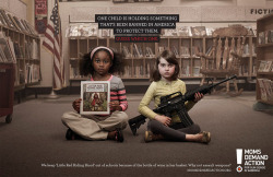 brand-new-girls:  Controversial Gun Control Campaign Shots Moms Demand Action recently released a campaign showcasing the stance America has on gun control and tries to put it in perspective. Do you believe that these photos hit home or miss the point? 