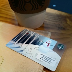 My first #starbucks card! I got it here in Insadong, Seoul. #korea #coffee (at 스타벅스 커피)