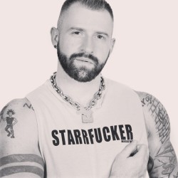 theguysidfuck:  Aleks Buldoček wearing the Starrfucker T-Shirt  