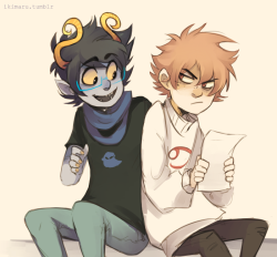 John and Karkat specieswap 8&rsquo;) and with this I&rsquo;ve drawn all the beta kids as trolls yess
