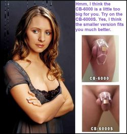 Beverley Mitchell requires all her slaves wear only very tight fitting chastity tubes. No loose fitting tubes allowed with this strict Mistress.