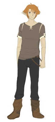 A poor attempt at drawing Azarashi in his casual clothing. I have such a stud boyfriend, in game and off! &lt;3