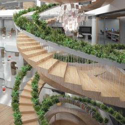 rollership:  the Living Staircase from Paul Cocksedge Every building needs an edible staircase! Graze on luxurious herbs “The planters on the Living Staircase from Paul Cocksedge will be stocked with herbs and plants, letting employees make fresh tea