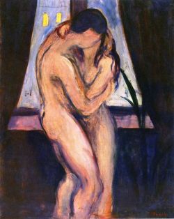 lonequixote:  The KissÂ ~Â Edvard Munch 