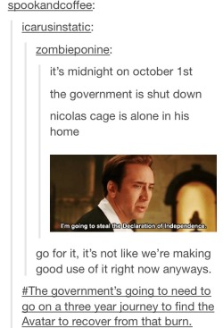 allacharade:  riordam:  winchestercaptains:  officialtribble:  How History Books Will Remember The Government Shut Down: A Masterpost  i never want this post to die  I miss this  I actually really really love things like this - documenting the documenting
