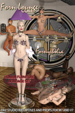 Freeone  brings to you this fantasy décor with all the high class bondage  details to go with it in a delightful adaption of forniphilia inspired  by late 30’s art deco and the idea that both men and women make exciting  Forniture. Come into the Forn