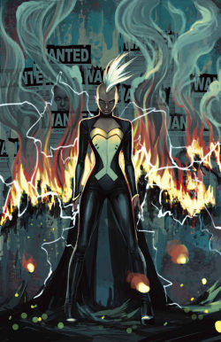comicbookwomen:  Storm #8 by Stephanie Hans, X-Men #24 by Terry Dodson  Love her