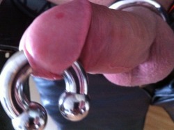britishbootedbastard:  noblueballs:  Wow — this guy likes his metal.  Leathersm please take control of my equipment  no holds barred  Crunch em, bite em, ride em, weight em down to my boots, extreme pleasure please 