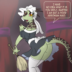 I HAVE NO IDEA!!! by chochi ohgod ohgod did i ever blog this?!? I don&rsquo;t think i did. hnnngnnngngggn that&rsquo;s like the cutest argonian maid i&rsquo;ve ever seen ;___;