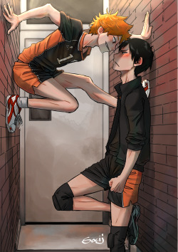 socij:  “I’m taller!” Excuse me while I move into a dumpster, for my trash can is too small. I watched both seasons of haikyuu and freaking love it.  
