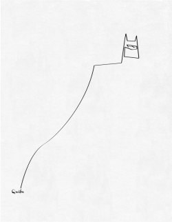 geek-art:  Quibe - One Line Drawings Cool idea by Quibe : drawing geekdom characters with one and only one line ! More heroes in the full article ! Quibe a eu une idée originale : dessiner des héros du geekdom à l’aide d’une seule ligne !