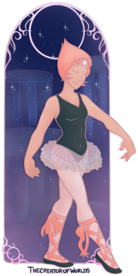 thecreatorofworlds:  FULL VIEW because tumblr’s a butt about sizes. I know the whole Pearl ballerina thing has been overdone but that’s not going to stop me from drawing it anyways. Used some of my old ballet-figured drawing sketches from earlier