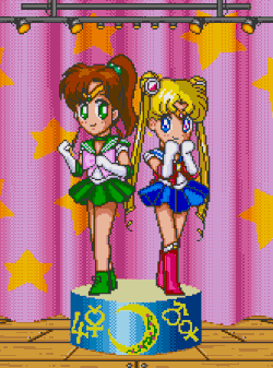 decadot:  Bishoujo Senshi Sailor Moon Collection — PC Engine — Banpresto (1994) Is there a name for this hip-bump game?