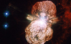 serendipitousramblings:  zawoesi:  Oh hey, not a big deal, but the hubble took a picture of a star that’s nearing supernova status   DUUDE 