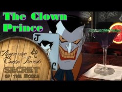 thedrunkenmoogle:  The Clown Prince (Batman cocktail) IngredientsEqual part Grape juiceEqual part Bubble gum vodkaSugarGreen food coloringBlood Orange wheel Directions: Mix Sugar with Green Food Coloring. Rim the glass with Simple Syrup/Water then rotate