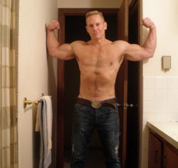 mantrap9:  11/21/13.   This guy is one of the hottest men ever! I wish he was into pants pissing. I would LOVE to watch this stud flood his jeans and briefs with piss.