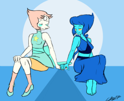 Below is a time-lapse video of the drawing down below! Yes I know I keep switching dark blue to a gold blush lol. Just think the latter suites Lapis more.