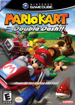 suppermariobroth:  On the North American box art for Mario Kart: Double Dash, the L on Luigi’s cap is mirrored.