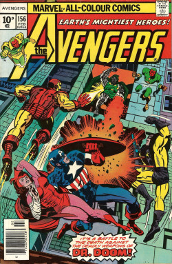 Avengers No. 156 (Marvel Comics, 1977). Cover art by Jack Kirby. From Oxfam in Nottingham.
