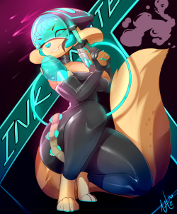 nitesart:Rii as a InkNiteJust set up an InkBunny account so she’ll be me mascot on yonder site