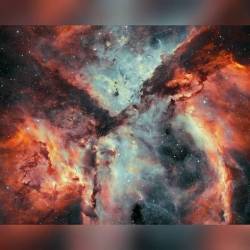 Stars, Gas, and Dust Battle in the Carina Nebula #nasa #apod #carina #nebula #carinanebula #stars #gas #dust #hydrogen #oxygen #interstellar #intergalactic #milkyway #galaxy #space #science #astronomy
