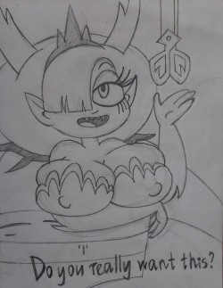 grimphantom2: ellissummer:   I always wanted to draw a hot (in all meanings of this word) Hekapoo. Coming soon colored ;)   That top will burst XD 