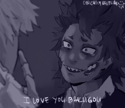 cynicallyneutral:  lmao i did this for the angst, but yeah fuck it, in my au bakugou slaps kirishima and drinks the poison anyway while glaring at kirishima and they get married. the end
