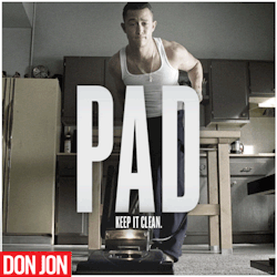 donjonmovie:  Cleanliness is next to Donliness. Own Don Jon Now on Blu-ray™ and DVD. 