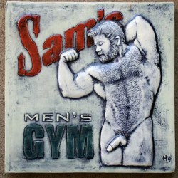 harrytanner:Sam’s Gym. #homoerotic #hairychest #nudemale #beefcake #gaymuscles #gaygym    https://www.ebay.com/itm/401346611992