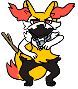 daily-braixen: (( i saw this post, so i drew you guys a team skull braixen! hope you like it, and good luck with school work, mods!! - mod malachite &lt;3 )) Look at this precious skull grunt!!! A perfect party member for a perfect team! ((thank you so
