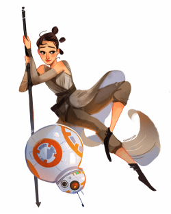 vickisigh:  I loved the new Star Wars! Rey and BB8 are so cute! ^O^ 