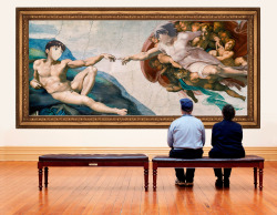 shinjibae:  The Creation of Adam by Michelangelo 