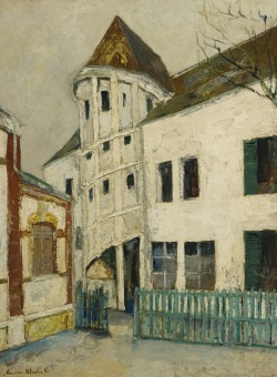 poboh:  L’escalier de la Reine Berthe Agence à Chartres, Maurice Utrillo. French (1883 - 1955) 