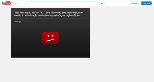 Globo e PSDB censuram  video que Alckmin disse que não faltaria agua em SP