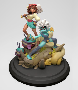 indivisiblerpg:  Behold! The final renders of the @indivisiblerpg Ajna/Heruka statue!Thanks again to @artofstriker for his amazing work!If you missed it, you can read the full rundown of how we went from the original statue to this one at the link!http://